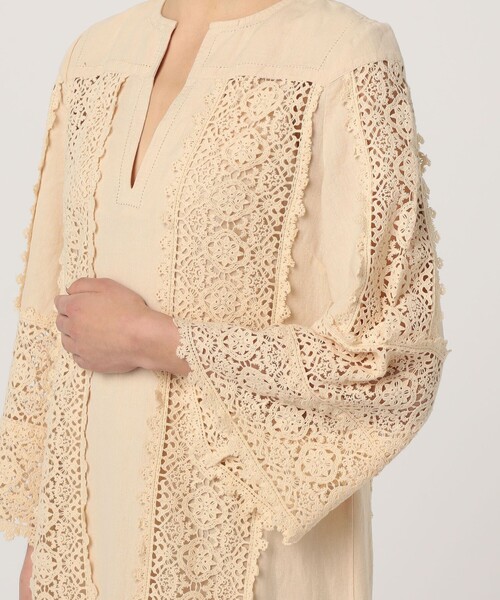 BY MALENE BIRGER（バイマレーネビルガー）の「BY MALENE BIRGER  DELANE  レースコンビドレス（ワンピース・レディース・ライトベージュ/ブラック・34）」の8枚目の写真