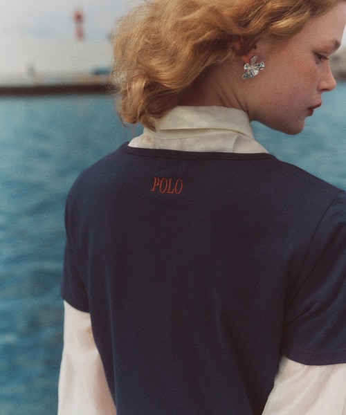 POLO BCS(ポロ ビーシーエス)の「【POLO BCS】VIS別注コンパクトモチーフTシャツ【WEB限定カラーあり】(Tシャツ/カットソー・レディース・ネイビー/ホワイト/ホワイト系その他/ブラック・S/M)」の2枚目の写真