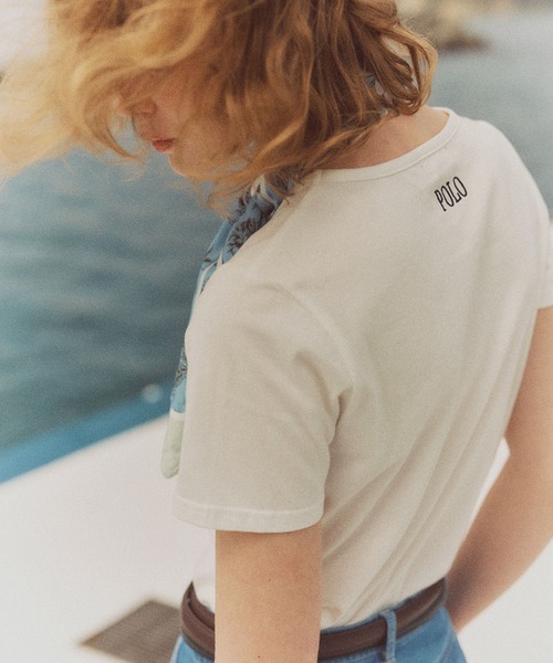 POLO BCS(ポロ ビーシーエス)の「【POLO BCS】VIS別注コンパクトモチーフTシャツ【WEB限定カラーあり】(Tシャツ/カットソー・レディース・ネイビー/ホワイト/ホワイト系その他/ブラック・S/M)」の13枚目の写真
