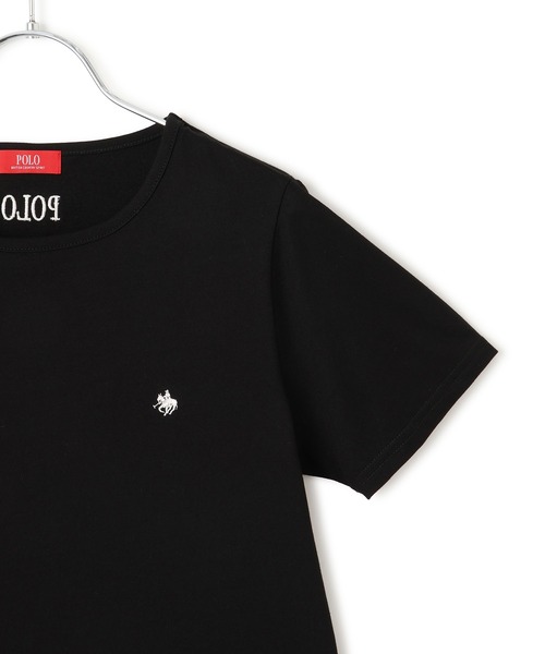 POLO BCS(ポロ ビーシーエス)の「【POLO BCS】VIS別注コンパクトモチーフTシャツ【WEB限定カラーあり】(Tシャツ/カットソー・レディース・ネイビー/ホワイト/ホワイト系その他/ブラック・S/M)」の19枚目の写真