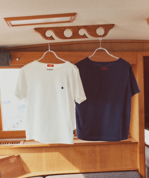 POLO BCS(ポロ ビーシーエス)の「【POLO BCS】VIS別注コンパクトモチーフTシャツ【WEB限定カラーあり】(Tシャツ/カットソー・レディース・ネイビー/ホワイト/ホワイト系その他/ブラック・S/M)」の5枚目の写真