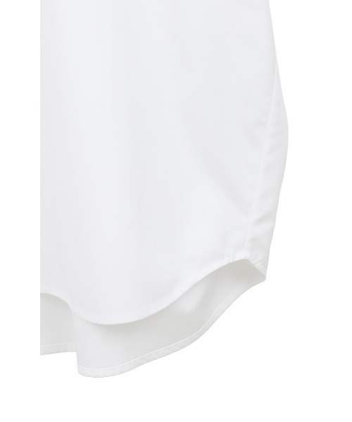 クラネ 美品 HALF SLEEVE HUGE SHIRTS コットン トップス レディース ブルー×ホワイト 1 18122ー4202 25SS 1 CLANE - HALF SLEEVE HUGE SHIRTS【18122-4202】 | T