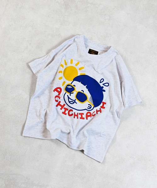 Life Support Products（ライフサポートプロダクツ）の「【プチプラ】ショートスリーブプリントＴ（Tシャツ/カットソー・キッズ・オフホワイト/杢グレー/ブルー/カーキ/チャコール/ラベンダー/マスタード/ベージュ/ブラウン/ホワイト系その他・80/90/95/100/110/120/130/140/150）」の3枚目の写真