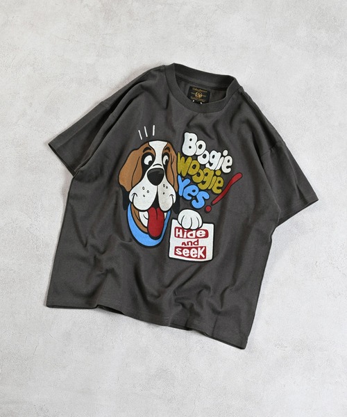 Life Support Products（ライフサポートプロダクツ）の「【プチプラ】ショートスリーブプリントＴ（Tシャツ/カットソー・キッズ・オフホワイト/杢グレー/ブルー/カーキ/チャコール/ラベンダー/マスタード/ベージュ/ブラウン/ホワイト系その他・80/90/95/100/110/120/130/140/150）」の5枚目の写真