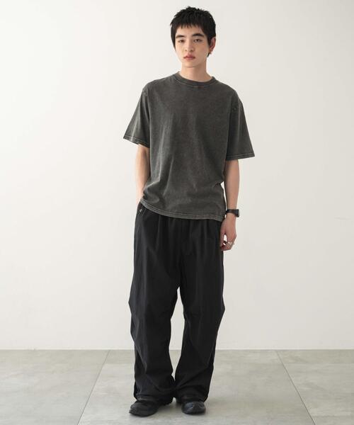 WEGO（ウィゴー）の「WEGO/リラックスフィットコットンT（Tシャツ/カットソー・メンズ・ブラック/ブラック系その他/ホワイト・LARGE/MEDIUM）」の18枚目の写真