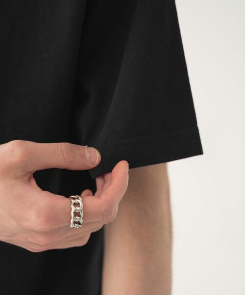 WEGO（ウィゴー）の「WEGO/リラックスフィットコットンT（Tシャツ/カットソー・メンズ・ブラック/ブラック系その他/ホワイト・LARGE/MEDIUM）」の16枚目の写真