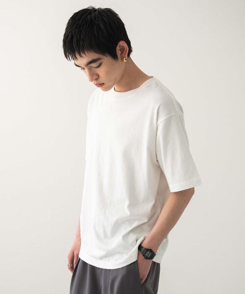 WEGO（ウィゴー）の「WEGO/リラックスフィットコットンT（Tシャツ/カットソー・メンズ・ブラック/ブラック系その他/ホワイト・LARGE/MEDIUM）」の14枚目の写真