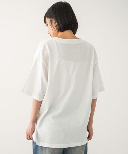 WEGO（ウィゴー）の「WEGO/リラックスフィットコットンT（Tシャツ/カットソー・メンズ・ブラック/ブラック系その他/ホワイト・LARGE/MEDIUM）」の8枚目の写真