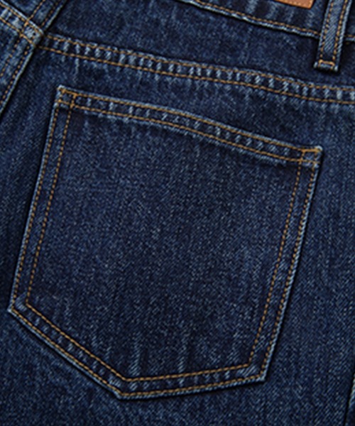 ハイウエスト サイドシーム カーブデニムパンツ FC25K043【Fano