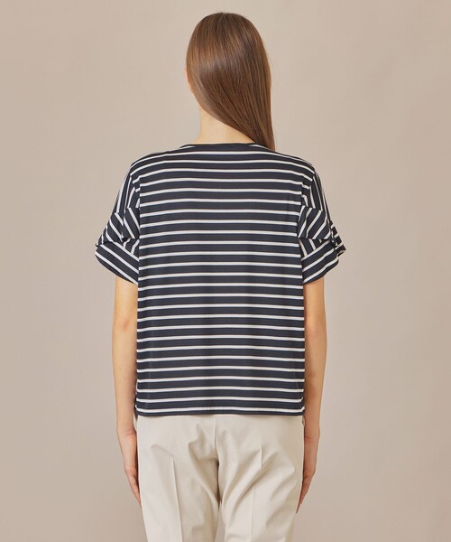 MACKINTOSH LONDON（マッキントッシュ ロンドン）の「コットンブレンドボーダープルオーバー（Tシャツ/カットソー・レディース・グレー系その他/ネイビー/ベージュ・38）」の10枚目の写真