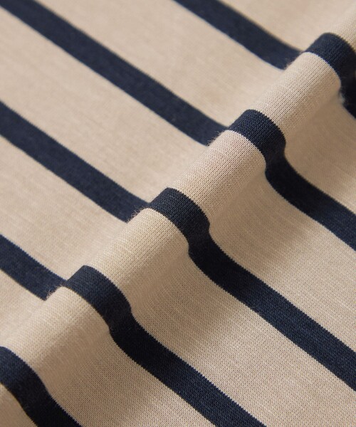 MACKINTOSH LONDON（マッキントッシュ ロンドン）の「コットンブレンドボーダープルオーバー（Tシャツ/カットソー・レディース・グレー系その他/ネイビー/ベージュ・38）」の4枚目の写真