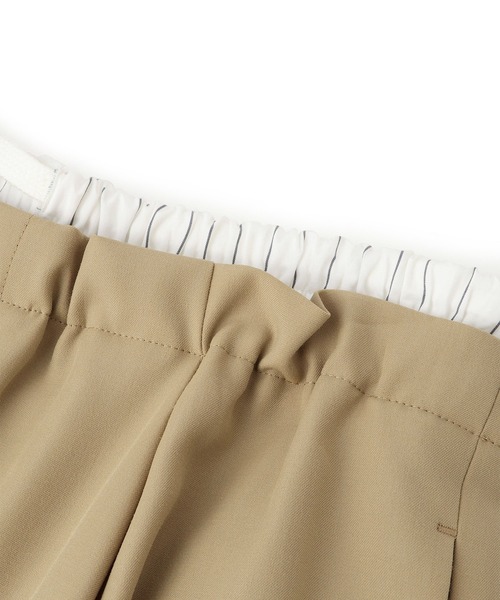 ADAM ET ROPE'（アダムエロペ）の「【吸水速乾】コンビウエストイージースラックス（スラックス・レディース・ブラック/ベージュ系その他・38/36）」の10枚目の写真