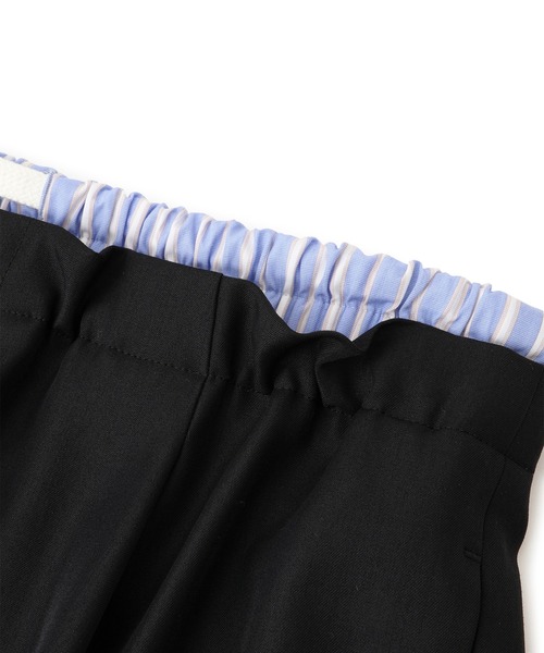 ADAM ET ROPE'（アダムエロペ）の「【吸水速乾】コンビウエストイージースラックス（スラックス・レディース・ブラック/ベージュ系その他・38/36）」の8枚目の写真