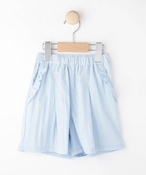 SHOO・LA・RUE（シューラルー）の「【100-150cm/ひんやり/水陸両用】ポケットフリルキュロット（その他パンツ・キッズ・ブラック/サックスブルー/パープル・10/11/12/13/14/15 ）」の8枚目の写真