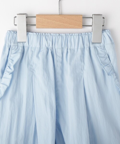 SHOO・LA・RUE（シューラルー）の「【100-150cm/ひんやり/水陸両用】ポケットフリルキュロット（その他パンツ・キッズ・ブラック/サックスブルー/パープル・10/11/12/13/14/15 ）」の6枚目の写真