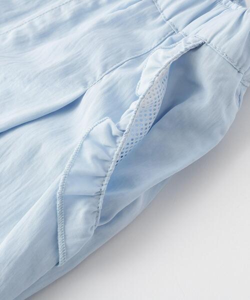 SHOO・LA・RUE（シューラルー）の「【100-150cm/ひんやり/水陸両用】ポケットフリルキュロット（その他パンツ・キッズ・ブラック/サックスブルー/パープル・10/11/12/13/14/15 ）」の14枚目の写真