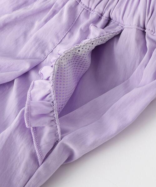 SHOO・LA・RUE（シューラルー）の「【100-150cm/ひんやり/水陸両用】ポケットフリルキュロット（その他パンツ・キッズ・ブラック/サックスブルー/パープル・10/11/12/13/14/15 ）」の10枚目の写真