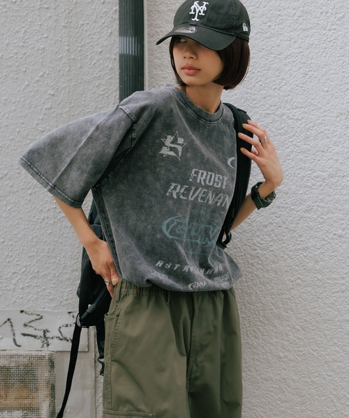 SUGGESTION（サジェッション）の「SUGGESTION/サジェッション 加工グラフィックロゴTシャツ（Tシャツ/カットソー・メンズ・ブラック系1/ブラック系3/ブラック系2・L/M）」の18枚目の写真