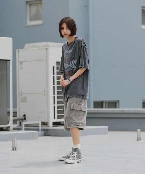 SUGGESTION（サジェッション）の「SUGGESTION/サジェッション 加工グラフィックロゴTシャツ（Tシャツ/カットソー・メンズ・ブラック系1/ブラック系3/ブラック系2・L/M）」の16枚目の写真