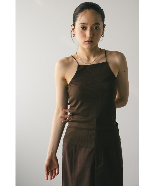 STYLEMIXER（スタイルミキサー）の「カップ付きアメスリキャミ（キャミソール・レディース・ホワイト/ダークブラウン/カーキ・SMALL/MEDIUM）」の21枚目の写真