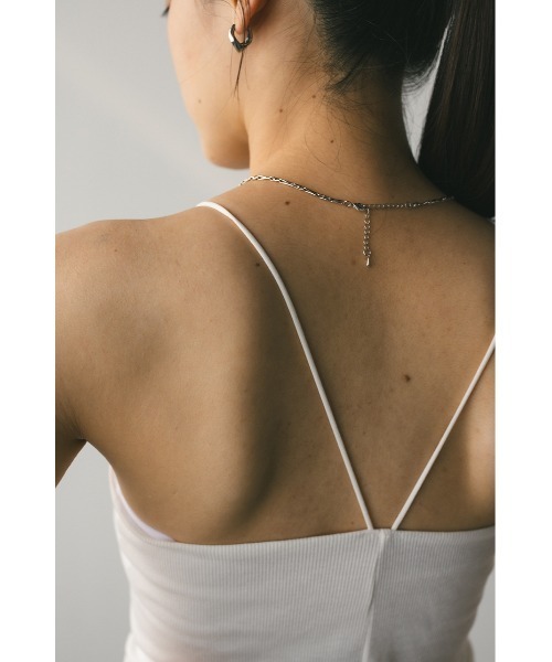 STYLEMIXER（スタイルミキサー）の「カップ付きアメスリキャミ（キャミソール・レディース・ホワイト/ダークブラウン/カーキ・SMALL/MEDIUM）」の9枚目の写真