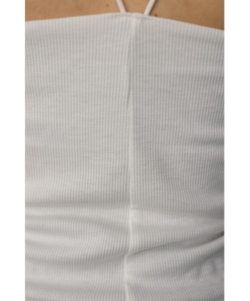 STYLEMIXER（スタイルミキサー）の「カップ付きアメスリキャミ（キャミソール・レディース・ホワイト/ダークブラウン/カーキ・SMALL/MEDIUM）」の10枚目の写真