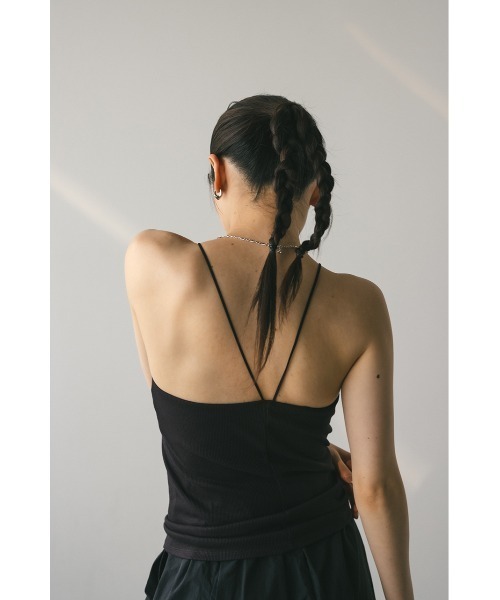 STYLEMIXER（スタイルミキサー）の「カップ付きアメスリキャミ（キャミソール・レディース・ホワイト/ダークブラウン/カーキ・SMALL/MEDIUM）」の13枚目の写真