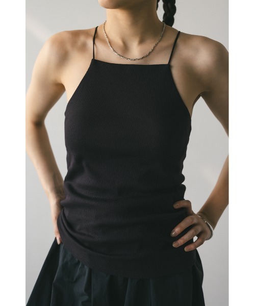 STYLEMIXER（スタイルミキサー）の「カップ付きアメスリキャミ（キャミソール・レディース・ホワイト/ダークブラウン/カーキ・SMALL/MEDIUM）」の14枚目の写真