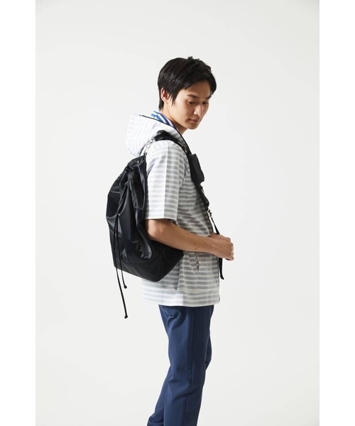 MK MICHEL KLEIN HOMME （エムケーミッシェルクランオム）の「【吸水性・伸縮性◎】バッグリップボーダーパーカー（パーカー・メンズ・ネイビー/ブルー・48/46/51）」の7枚目の写真