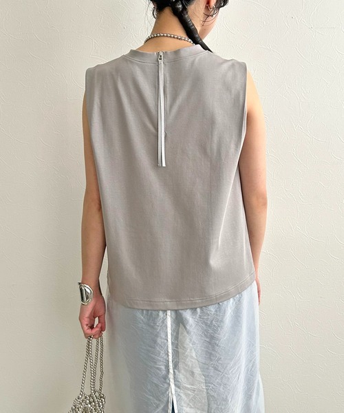 LHELBIE（レルビエ）の「シアーレイヤードカットワンピース（ワンピース・レディース・ブラック/オフホワイト/グレー・M）」の20枚目の写真