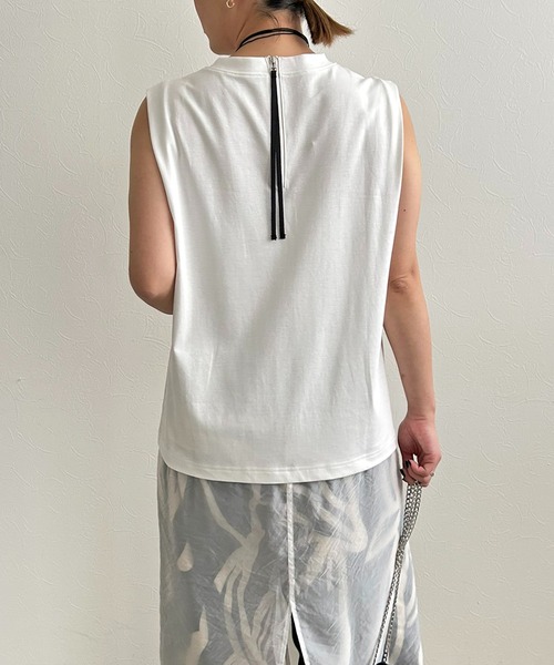 LHELBIE（レルビエ）の「シアーレイヤードカットワンピース（ワンピース・レディース・ブラック/オフホワイト/グレー・M）」の13枚目の写真