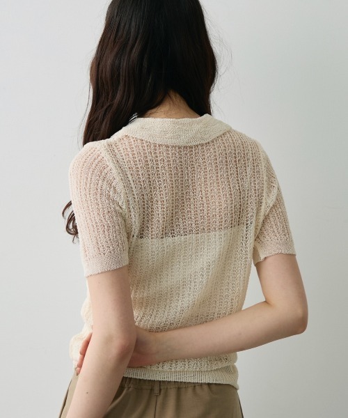 本日タイムSALE✨VONDEL（フォンデル）鍵編みポロニット 本日タイムSALE✨VONDEL（フォンデル）鍵編みポロニット - メルカリ