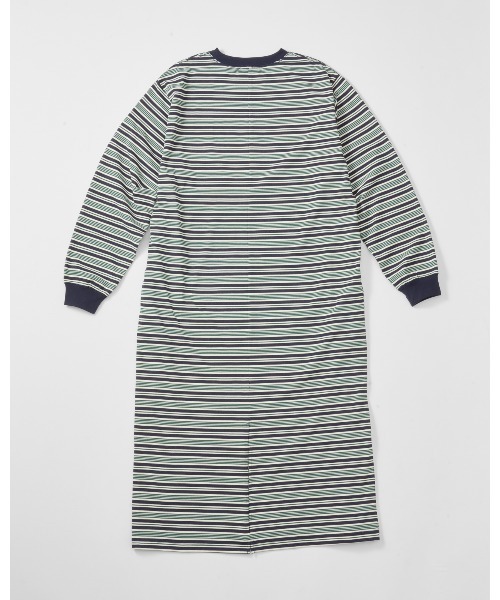 THOUSAND MILE（サウザンドマイル）の「【THOUSAND MILE】LONG SLEEVE DRAWCORD OP　BORDER/ロングスリーブ　ドローコードワンピース ボーダー（ワンピース・レディース・グリーン系その他/ブラウン系その他・FREE）」の5枚目の写真