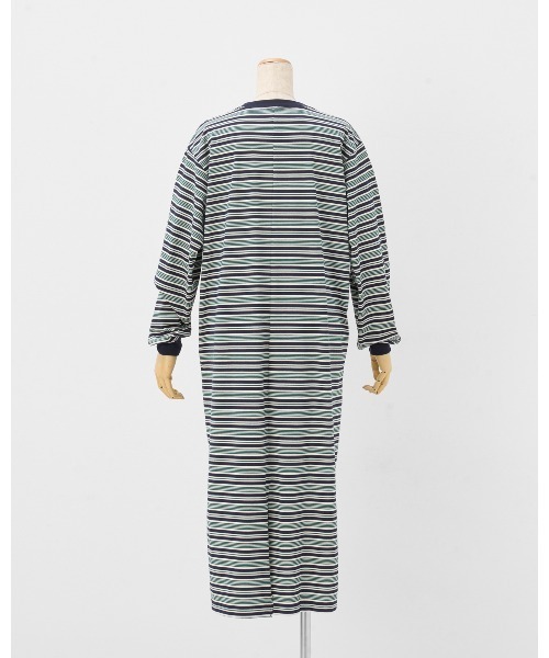 THOUSAND MILE（サウザンドマイル）の「【THOUSAND MILE】LONG SLEEVE DRAWCORD OP　BORDER/ロングスリーブ　ドローコードワンピース ボーダー（ワンピース・レディース・グリーン系その他/ブラウン系その他・FREE）」の17枚目の写真