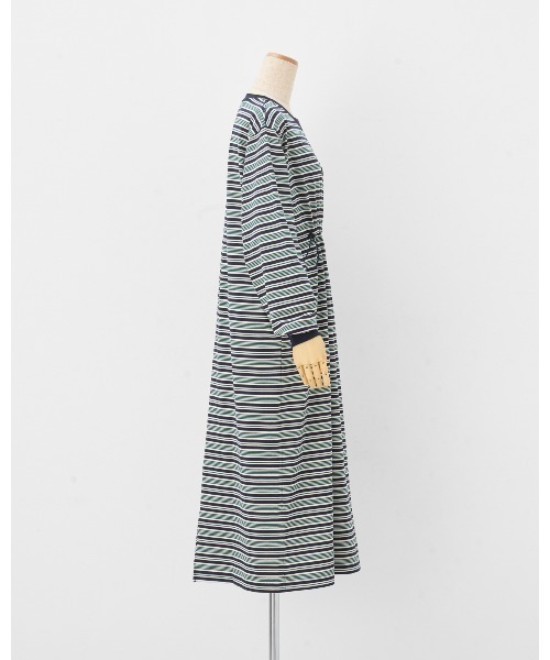 THOUSAND MILE（サウザンドマイル）の「【THOUSAND MILE】LONG SLEEVE DRAWCORD OP　BORDER/ロングスリーブ　ドローコードワンピース ボーダー（ワンピース・レディース・グリーン系その他/ブラウン系その他・FREE）」の16枚目の写真