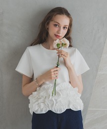 MERAKI（メラキ）の「ヘムラインデザインTシャツ（Tシャツ/カットソー）」