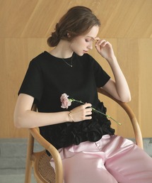 MERAKI（メラキ）の「ヘムラインデザインTシャツ（Tシャツ/カットソー）」