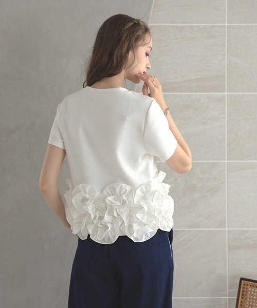 【新品未着用】meraki ヘムラインデザインTシャツ ヘムラインデザインTシャツ（Tシャツ/カットソー）｜MERAKI