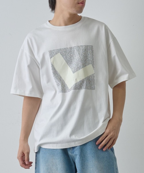 COLONY 2139(コロニートゥーワンスリーナイン)の「コードプリントTシャツ(Tシャツ/カットソー・メンズ・ブラック/ホワイト・MEDIUM/LARGE)」の1枚目の写真