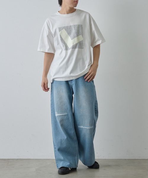 COLONY 2139(コロニートゥーワンスリーナイン)の「コードプリントTシャツ(Tシャツ/カットソー・メンズ・ブラック/ホワイト・MEDIUM/LARGE)」の11枚目の写真