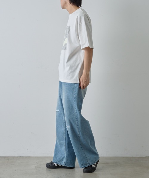 COLONY 2139(コロニートゥーワンスリーナイン)の「コードプリントTシャツ(Tシャツ/カットソー・メンズ・ブラック/ホワイト・MEDIUM/LARGE)」の12枚目の写真