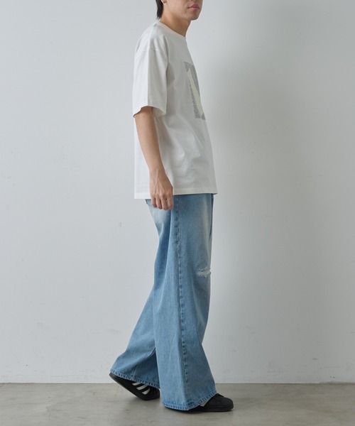 COLONY 2139(コロニートゥーワンスリーナイン)の「コードプリントTシャツ(Tシャツ/カットソー・メンズ・ブラック/ホワイト・MEDIUM/LARGE)」の14枚目の写真