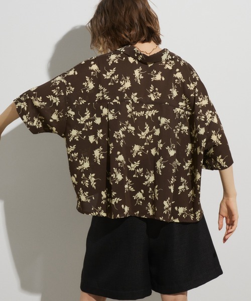 25ss ohta tree brouse 総柄ブラウス シャツ 総柄ライトシャツ（シャツ/ブラウス）｜Unitage（ユニテージ）の