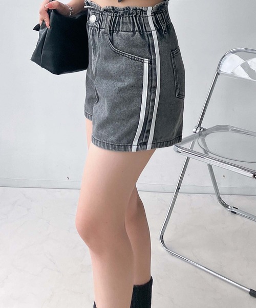 AS KNOW AS plus（アズノゥアズプラス）の「●アソートデザインショートパンツ（その他パンツ・レディース・サックスブルー系/ブルー系/ブルー系その他/ブラック系その他/ブラック系2/ブラック系1/ブルー系1/ブラック系3/ブラック系その他3/ブラウン系3・FREE）」の4枚目の写真