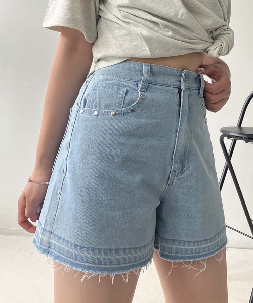 AS KNOW AS plus（アズノゥアズプラス）の「●アソートデザインショートパンツ（その他パンツ・レディース・サックスブルー系/ブルー系/ブルー系その他/ブラック系その他/ブラック系2/ブラック系1/ブルー系1/ブラック系3/ブラック系その他3/ブラウン系3・FREE）」の8枚目の写真