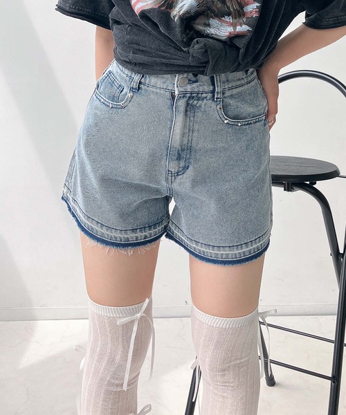 AS KNOW AS plus（アズノゥアズプラス）の「●アソートデザインショートパンツ（その他パンツ・レディース・サックスブルー系/ブルー系/ブルー系その他/ブラック系その他/ブラック系2/ブラック系1/ブルー系1/ブラック系3/ブラック系その他3/ブラウン系3・FREE）」の9枚目の写真