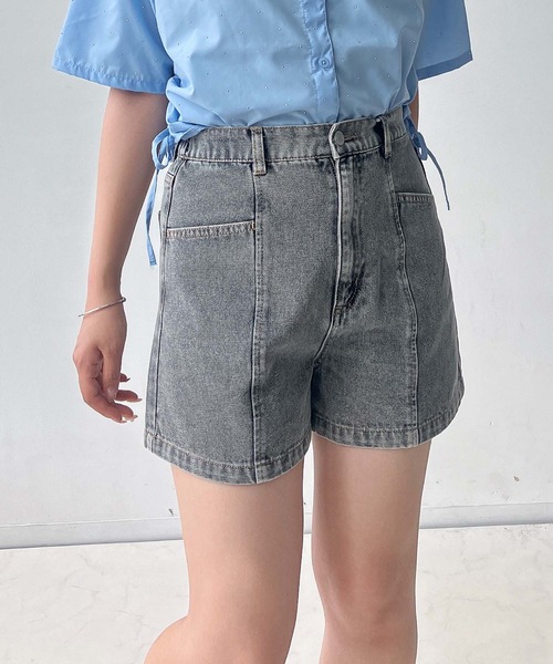 AS KNOW AS plus（アズノゥアズプラス）の「●アソートデザインショートパンツ（その他パンツ・レディース・サックスブルー系/ブルー系/ブルー系その他/ブラック系その他/ブラック系2/ブラック系1/ブルー系1/ブラック系3/ブラック系その他3/ブラウン系3・FREE）」の2枚目の写真