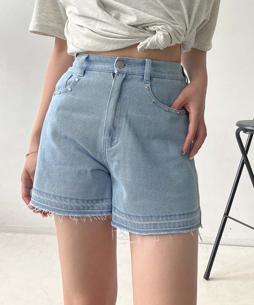 AS KNOW AS plus（アズノゥアズプラス）の「●アソートデザインショートパンツ（その他パンツ・レディース・サックスブルー系/ブルー系/ブルー系その他/ブラック系その他/ブラック系2/ブラック系1/ブルー系1/ブラック系3/ブラック系その他3/ブラウン系3・FREE）」の12枚目の写真