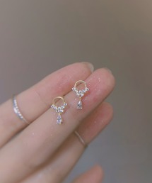 YU-KA:フラワーブーケミニピアス flower bouquet mini pierce
