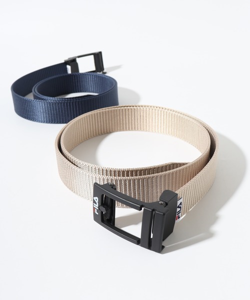 FILA(フィラ)の「FILA エアタフプラスベルト(ベルト・メンズ・ブラック/ネイビー/ベージュ/カーキ・FREE)」の2枚目の写真